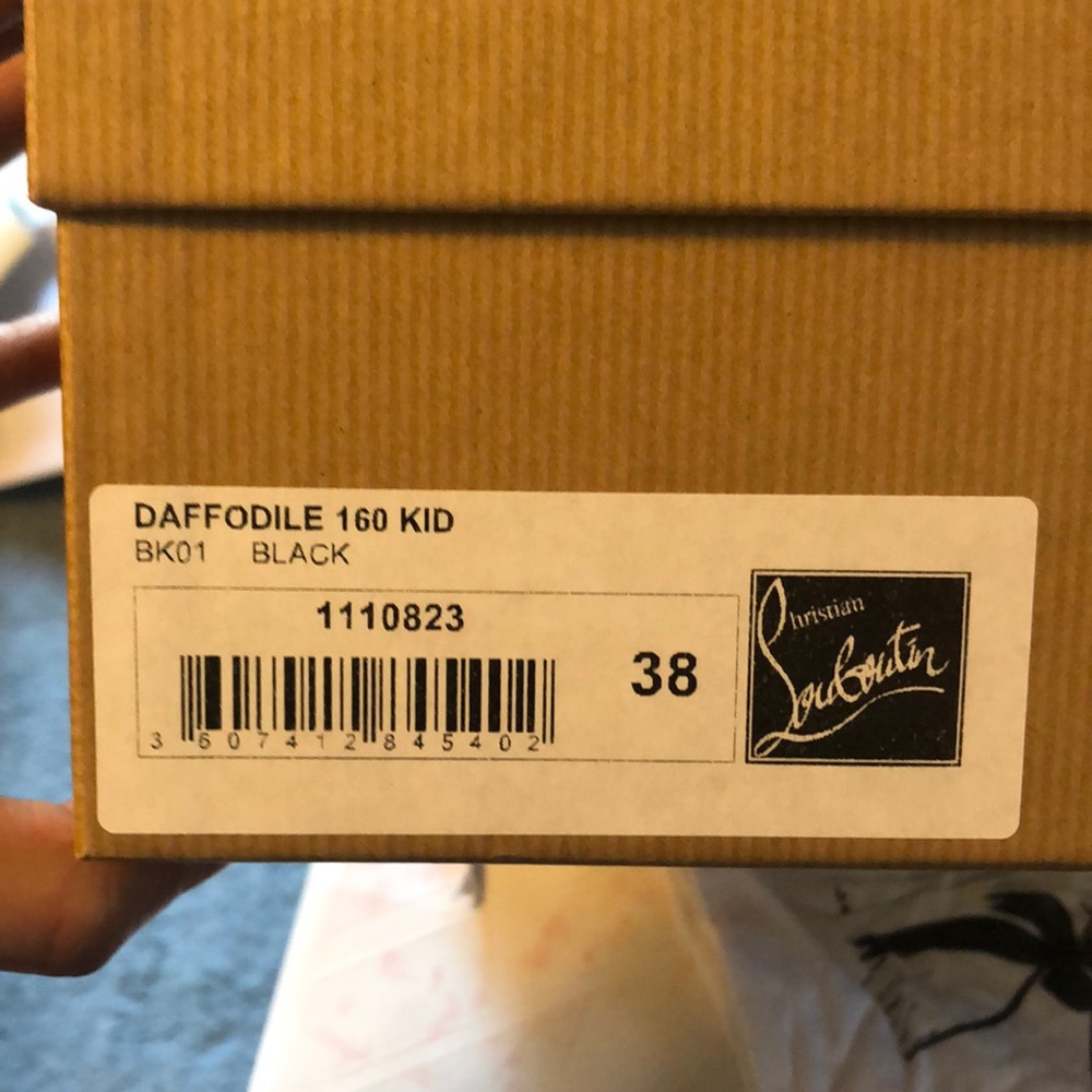 Christian Louboutin Daffodile 160 Black Sz. 38